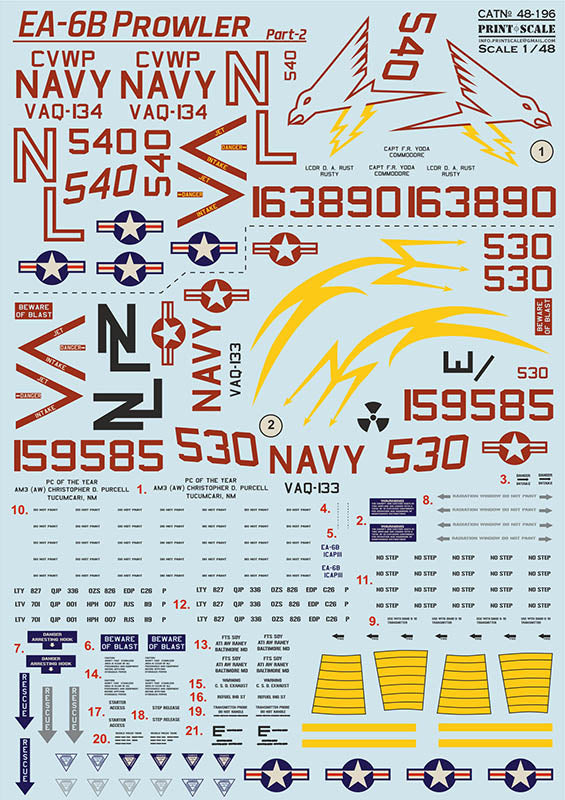 Print Scale 48196 1:48 Grumman EA-6 Prowler Part 2