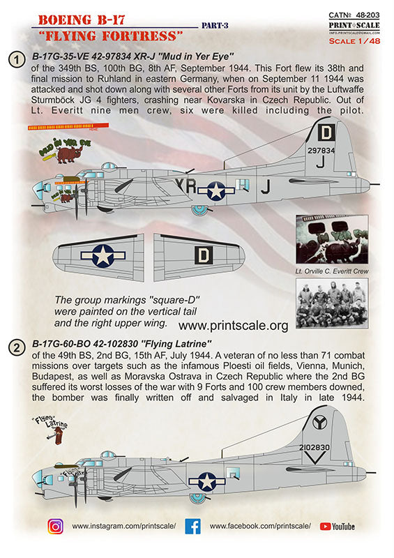 Print Scale 48203 1:48 Boeing B-17 Flying Fortress Part 3