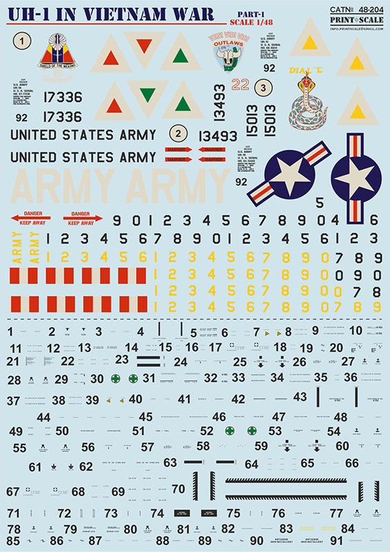 Print Scale 48204 1:48 Bell UH-1 in Vietnam War Part 1