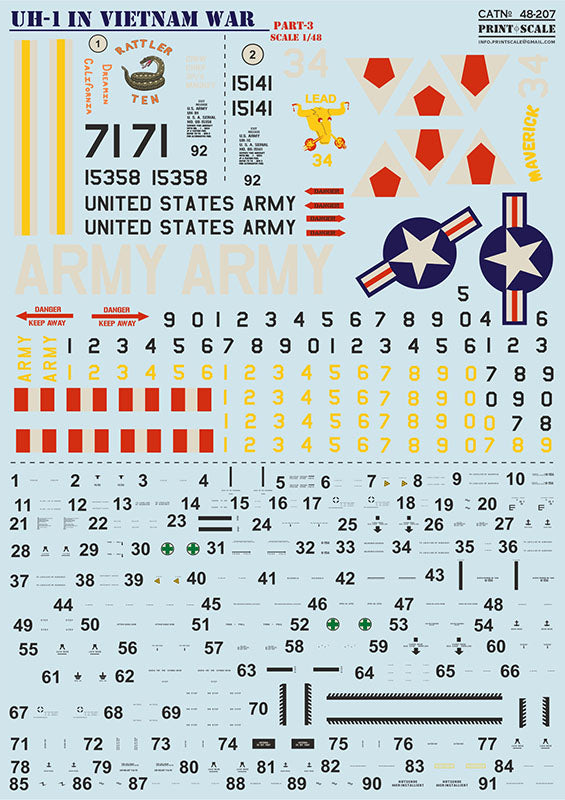 Print Scale 48207 1:48 Bell UH-1 in Vietnam War Part 3