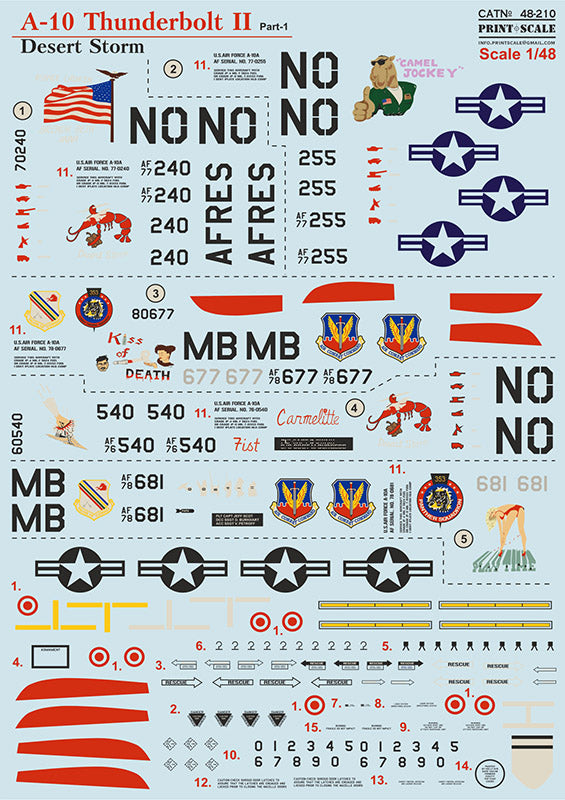 Print Scale 48210 1:48 Fairchild A-10 Thunderbolt II Desert Storm Part 1