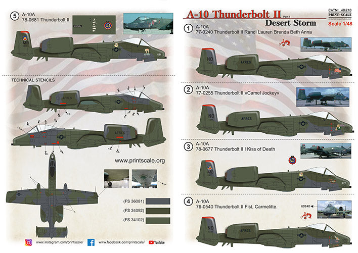 Print Scale 48210 1:48 Fairchild A-10 Thunderbolt II Desert Storm Part 1