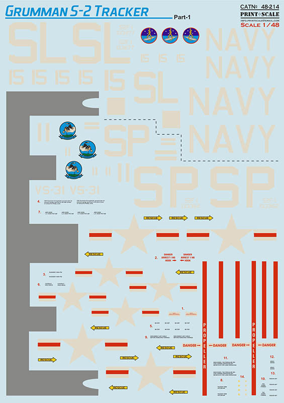 Print Scale 48214 1:48 Grumman S-2 Tracker Part 1