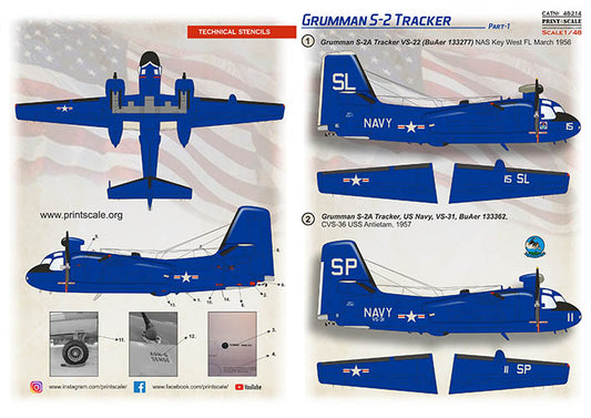 Print Scale 48214 1:48 Grumman S-2 Tracker Part 1