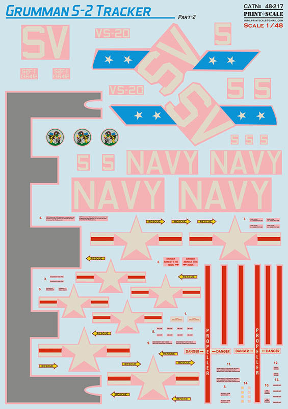 Print Scale 48217 1:48 Grumman S-2A Tracker Part 2