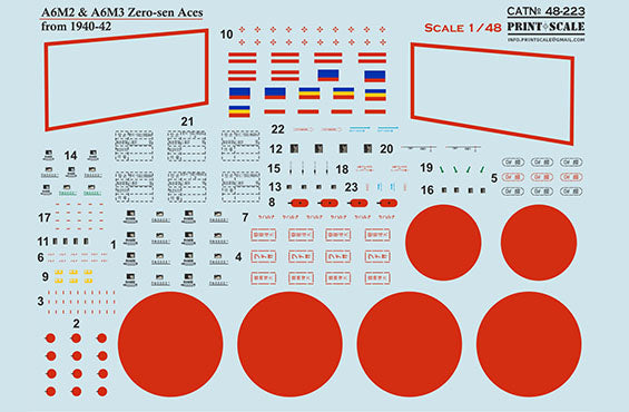 Print Scale 48223 1:48 Mitsubishi A6M Zero-Sen Aces Part 1