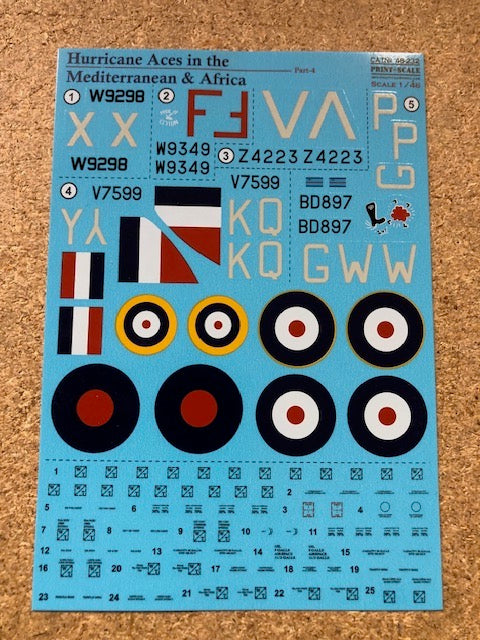 Print Scale 48232 1:48 Hawker Hurricane Africa Aces Part 4