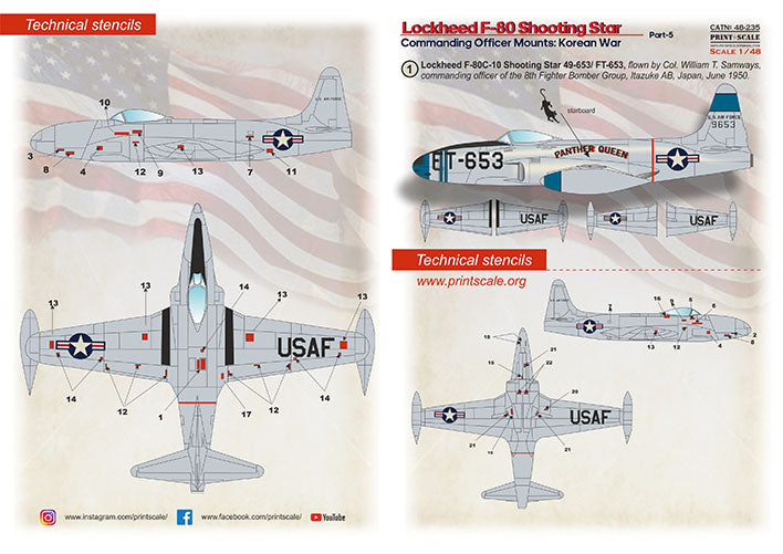 Print Scale 48-235 1:48 Lockheed F-80 Shooting Star Part 5