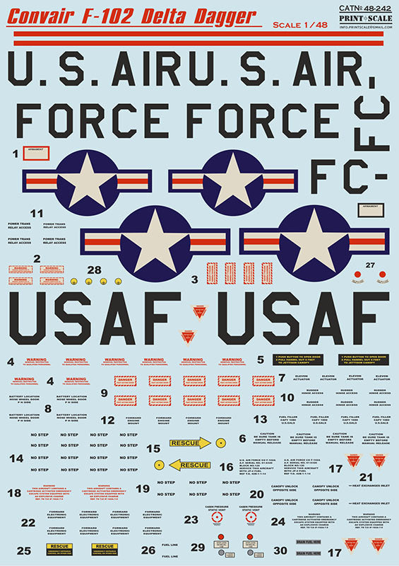 Print Scale 48242 1:48 Convair F-102 Delta Dagger Part 1