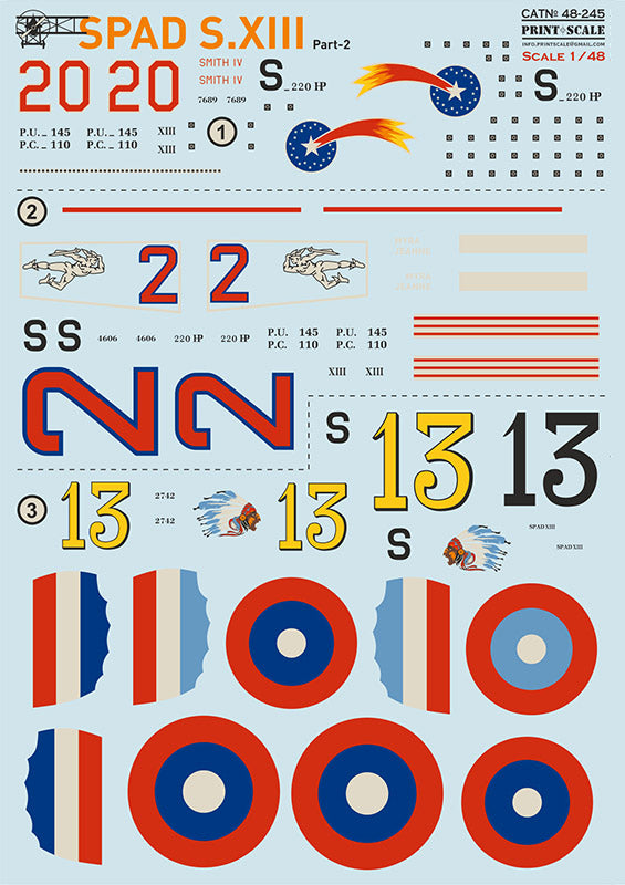 Print Scale 48245 1:48 SPAD Xlll Part 2