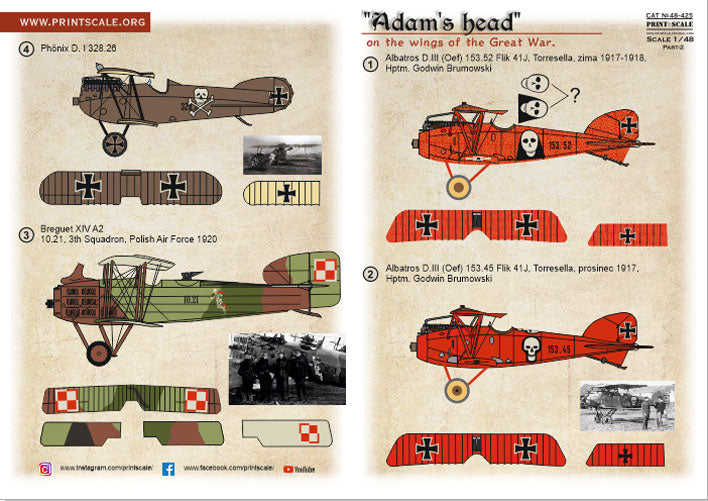 Print Scale 48-251 1:48 "Adam's head" on the wings of the Great War Part 2