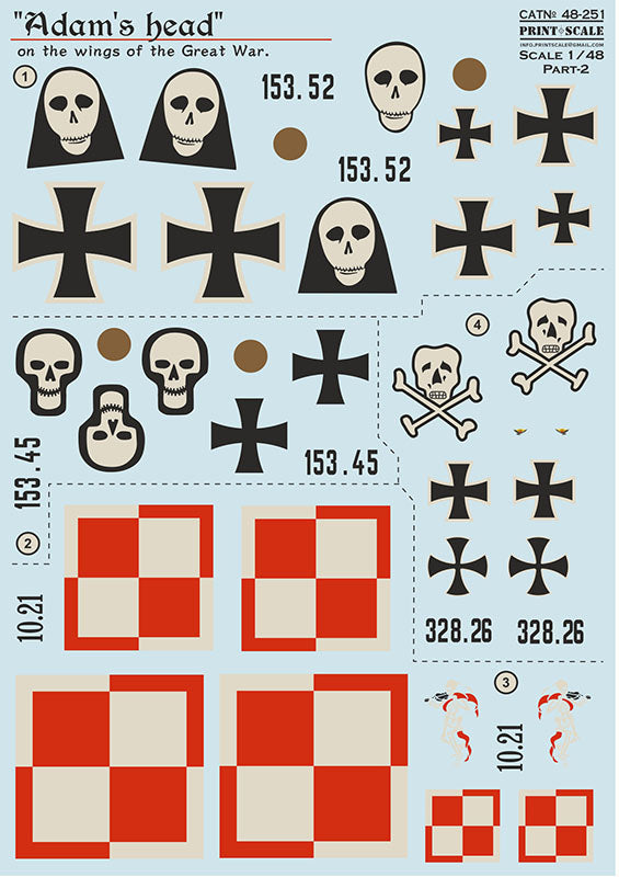 Print Scale 48-251 1:48 "Adam's head" on the wings of the Great War Part 2