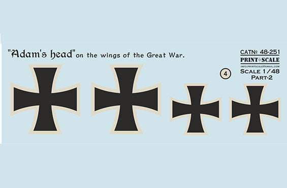 Print Scale 48-251 1:48 "Adam's head" on the wings of the Great War Part 2