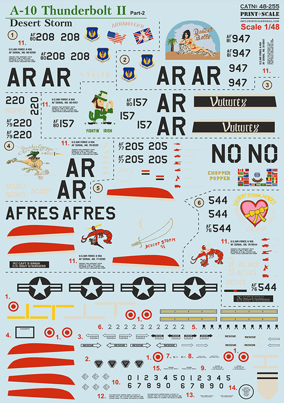 Print Scale 48-255 1:48 Republic A-10A Thunderbolt. Desert Storm. Part 2