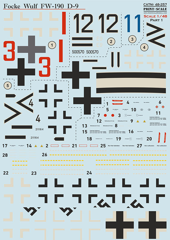 Print Scale 48-257 1:48 Focke-Wulf Fw-190D-9 Part-1