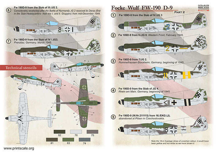 Print Scale 48-258 1:48 Focke-Wulf Fw-190D-9 Part-2