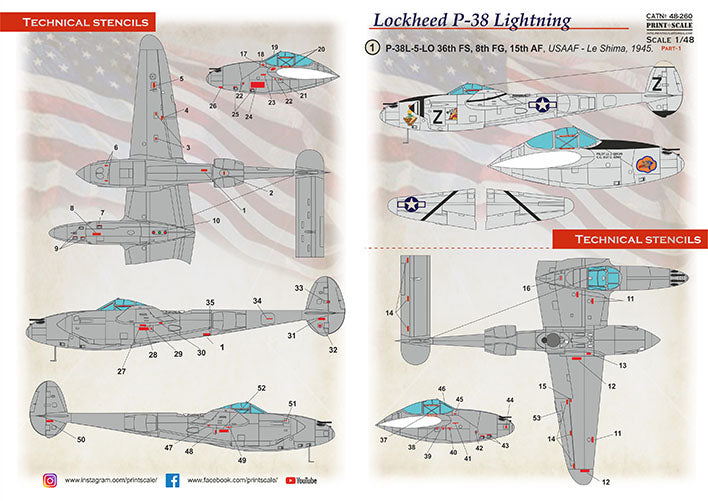 Print Scale 48-260 1:48 Lockheed P-38 Lightning in Bare Metal Part 1