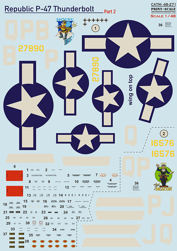 Print Scale 48-271 1:48 P-47 Thunderbolt Part 2