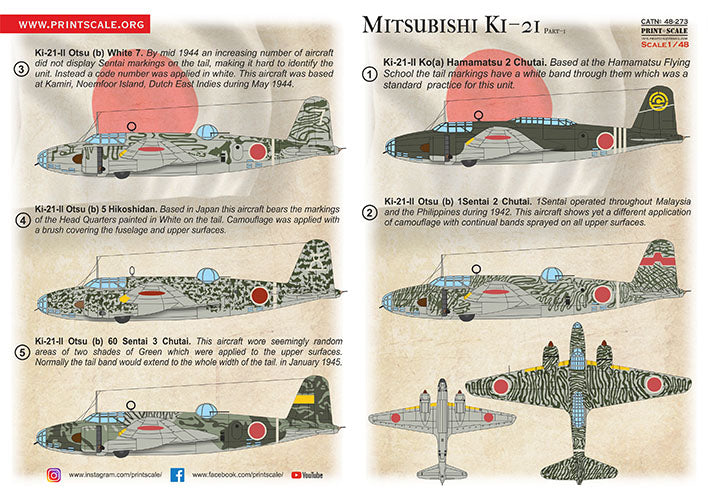 Print Scale 48-273 1:48 Mitsubishi Ki-21 Part 1