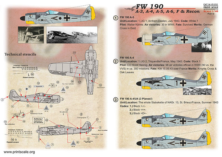 Print Scale 48282 1:48 Focke-Wulf Fw-190A Part 2