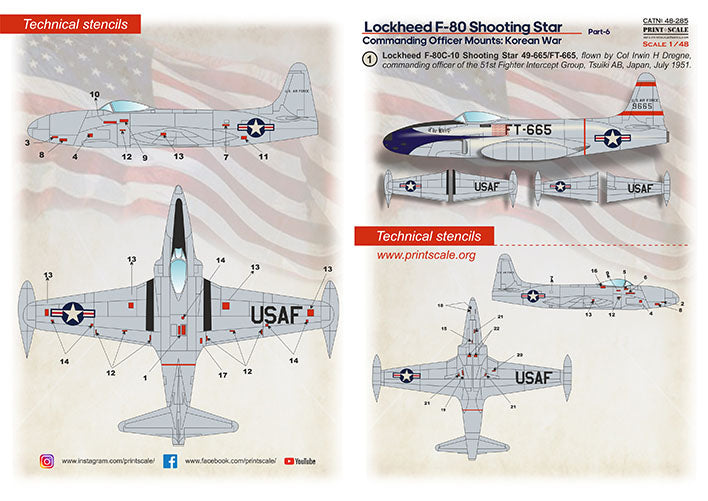 Print Scale 48-285 1:48 Lockheed F-80 Shooting Star Part 6