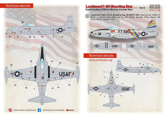 Print Scale 48-287 1:48 Lockheed F-80 Shooting Star Part 8