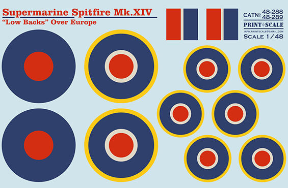 Print Scale 48-288 1:48 Supermarine Spitfire Mk.XIV Low Backs Part 1