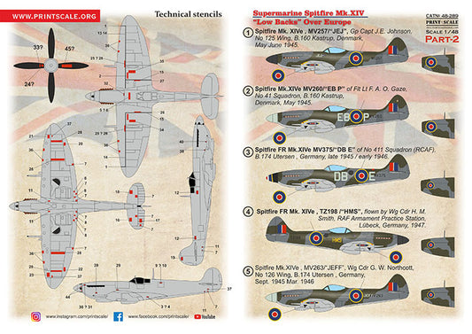 Print Scale 48-289 1:48 Supermarine Spitfire Mk.XIV Low Backs Part 2