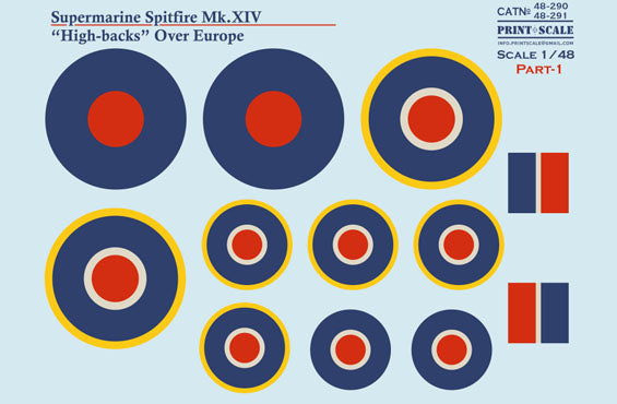 Print Scale 48-290 1:48 Supermarine Spitfire Mk.XIV High Backs Part 11