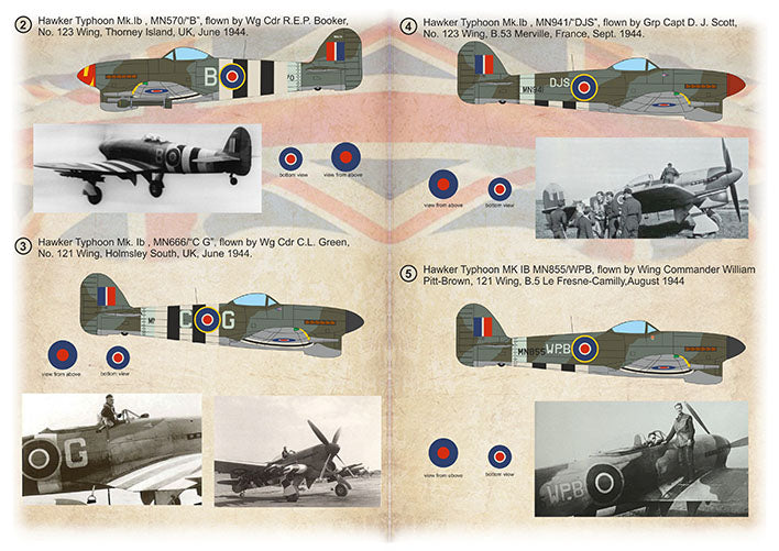 Print Scale 48294 1:48 Personal Storm: Wing Commander Typhoon and Tempests of the 2nd TAF. Part 1