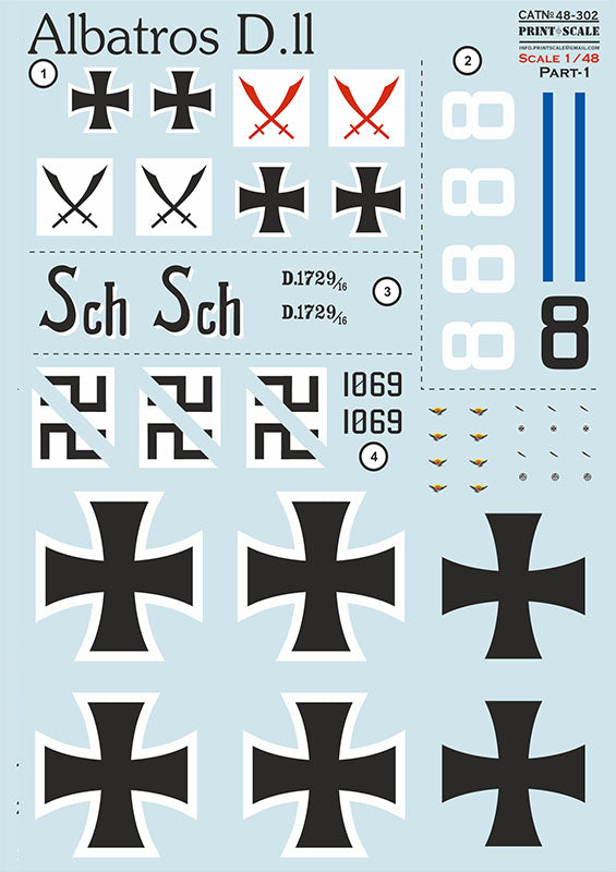 Print Scale 48302 1:48 Albatros II. Part 1