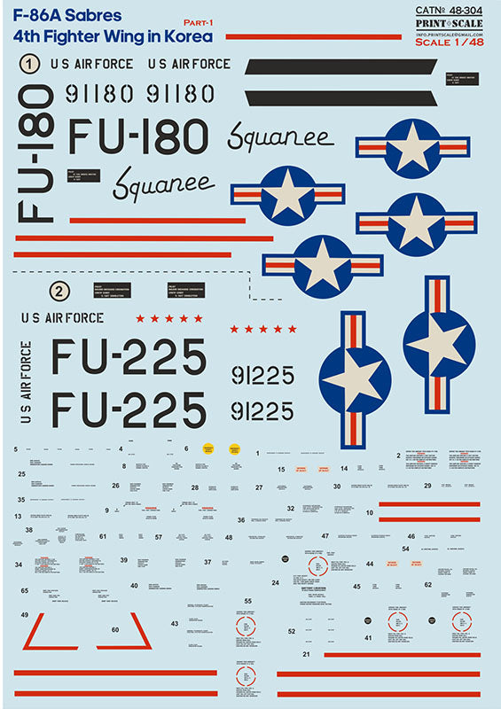 Print Scale 48304 1:48 North-American F-86 Sabre Part-1