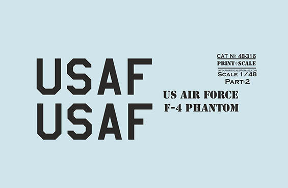 Print Scale 48316 1:48 US Air Forces McDonnell F-4 Phantom. Part 2
