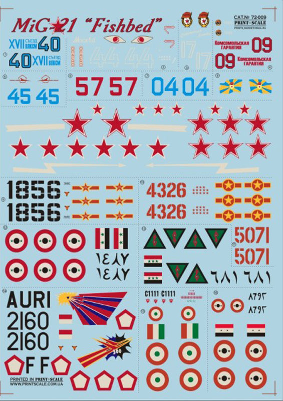 Print Scale 72009 1:72 Mikoyan MiG-21 Fishbed