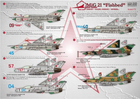 Print Scale 72009 1:72 Mikoyan MiG-21 Fishbed