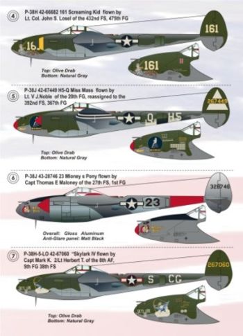 Print Scale 72016 1:72 Lockheed P-38H/P-38J Lightning Part 1