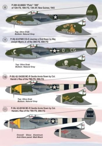 Print Scale 72016 1:72 Lockheed P-38H/P-38J Lightning Part 1