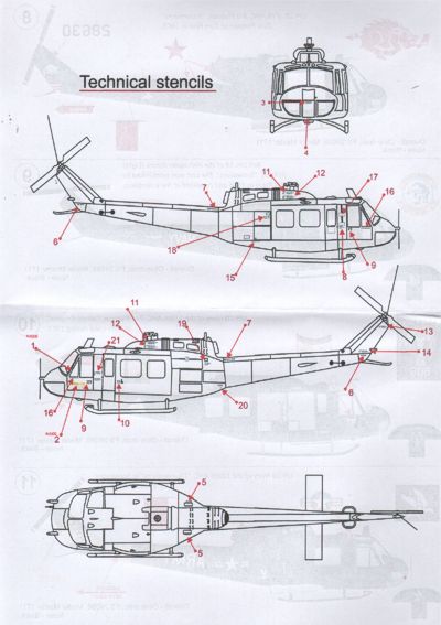 Print Scale 72019 1:72 Bell UH-1B/UH-1D Huey