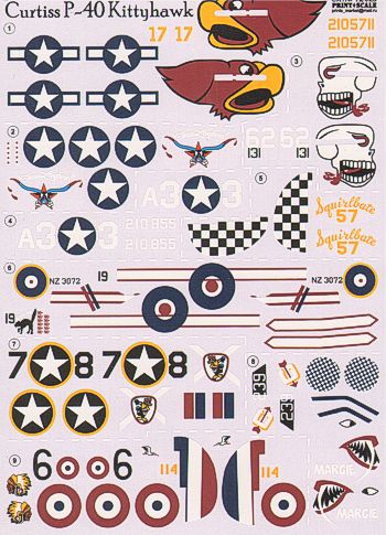 Print Scale 72023 1:72 Curtiss P-40 Kittyhawk Part 2