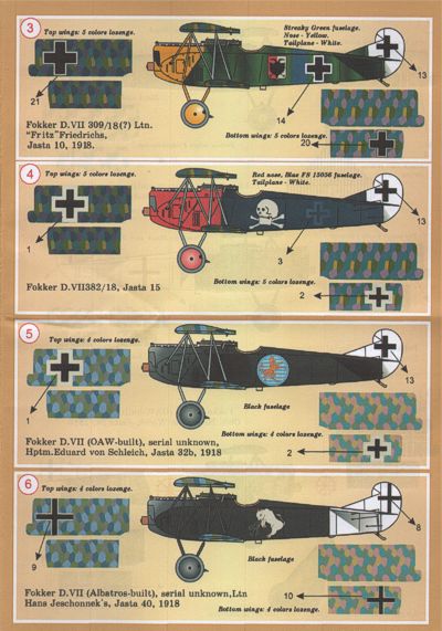 Print Scale 72024 1:72 Fokker D.VII Part 1