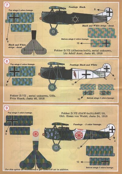 Print Scale 72024 1:72 Fokker D.VII Part 1