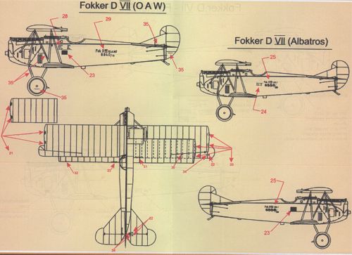 Print Scale 72025 1:72 Fokker D.VII Part 2