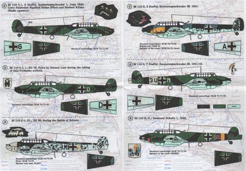 Print Scale 72035 1:72 Messerschmitt Bf-110