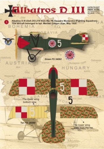 Print Scale 72037 1:72 Albatros D.III