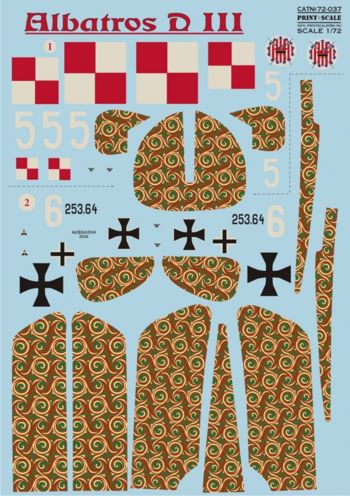 Print Scale 72037 1:72 Albatros D.III