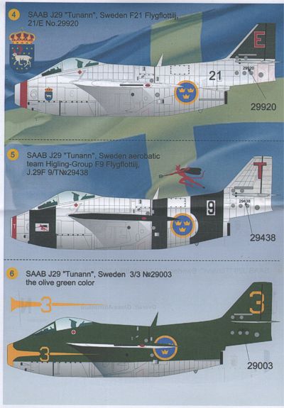 Print Scale 72038 1:72 Saab J-29A 'Tunnan'