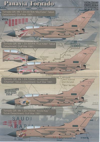 Print Scale 72040 1:72 Panavia Tornado