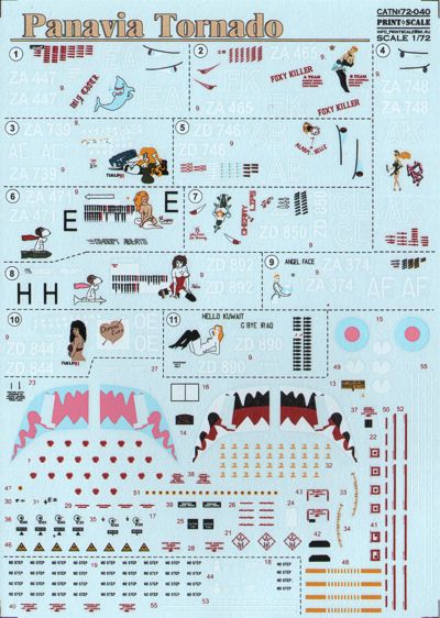 Print Scale 72040 1:72 Panavia Tornado