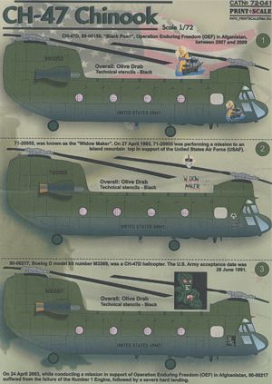 Print Scale 72041 1:72 Boeing CH-47 Chinook