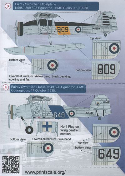 Print Scale 72043 1:72 Fairey Swordfish